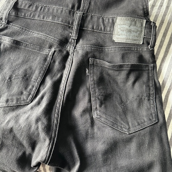 LEVI’S BLACK OVERALLS HIGH WAIST SKINNY 29 - Picture 4 of 5